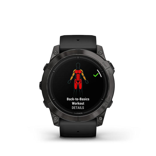 Garmin Epix Pro Sapphire Edition 51mm, Watch, Watch Color: Titanium, Wristband: Black - Silicone