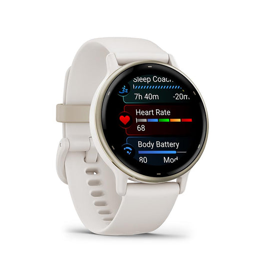 Garmin vivoactive 5 Watch Watch Color: Ivory, Wristband: Ivory - Silicone
