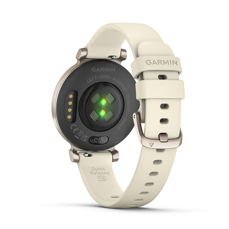 Load image into Gallery viewer, Garmin Lily 2 Watch Watch Color: Creame Gold, Wristband: Coconut - Silicone
