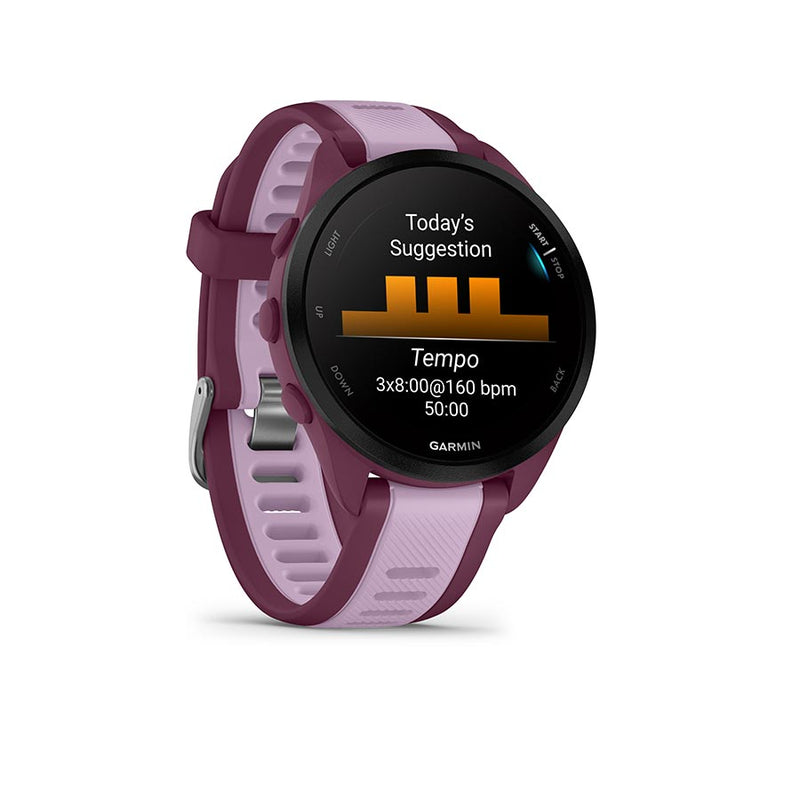 Load image into Gallery viewer, Garmin Forerunner 165 Music Watch, Watch Color: Berry, Wristband: Lilac - Silicone
