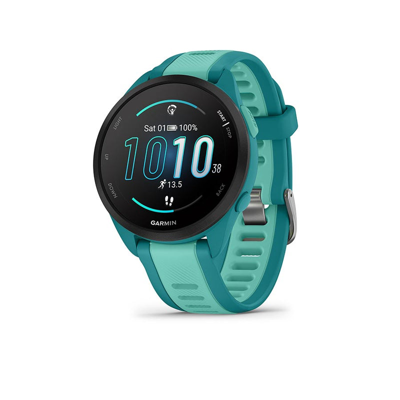 Load image into Gallery viewer, Garmin Forerunner 165 Music Watch, Watch Color: Turquoise, Wristband: Aqua - Silicone
