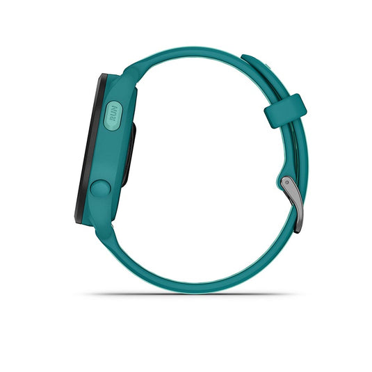 Garmin Forerunner 165 Music Watch, Watch Color: Turquoise, Wristband: Aqua - Silicone