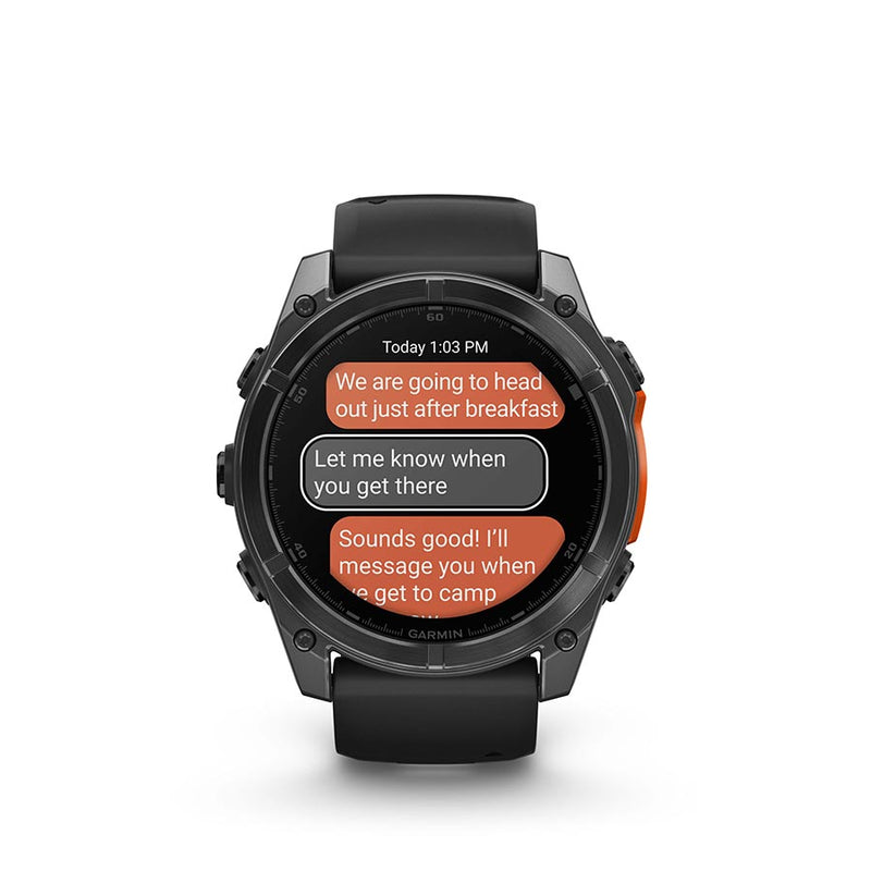 Load image into Gallery viewer, Garmin fenix 8 AMOLED 51mm Watch, Watch Color: Slate Grey, Wristband: Black - Silicone
