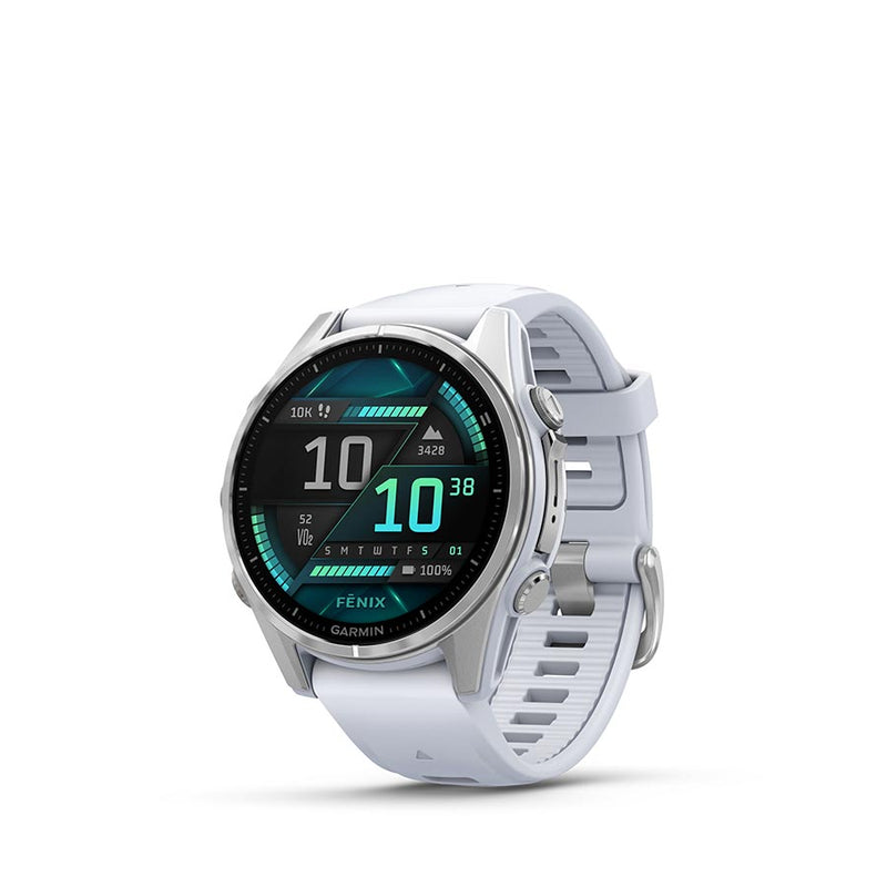 Load image into Gallery viewer, Garmin fenix 8 AMOLED 43mm Watch, Watch Color: Silver, Wristband: Whitestone - Silicone
