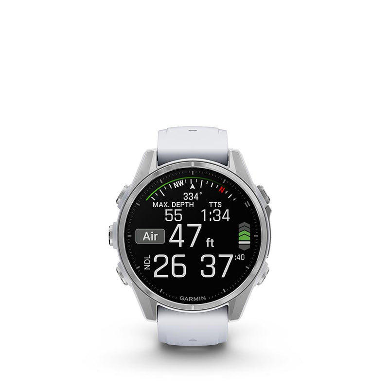 Load image into Gallery viewer, Garmin fenix 8 AMOLED 43mm Watch, Watch Color: Silver, Wristband: Whitestone - Silicone
