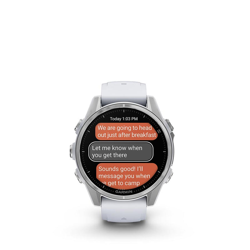 Load image into Gallery viewer, Garmin fenix 8 AMOLED 43mm Watch, Watch Color: Silver, Wristband: Whitestone - Silicone
