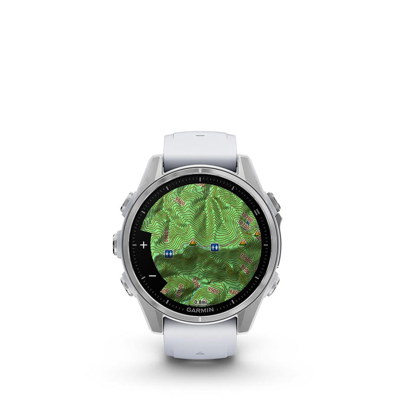 Load image into Gallery viewer, Garmin fenix 8 AMOLED 43mm Watch, Watch Color: Silver, Wristband: Whitestone - Silicone
