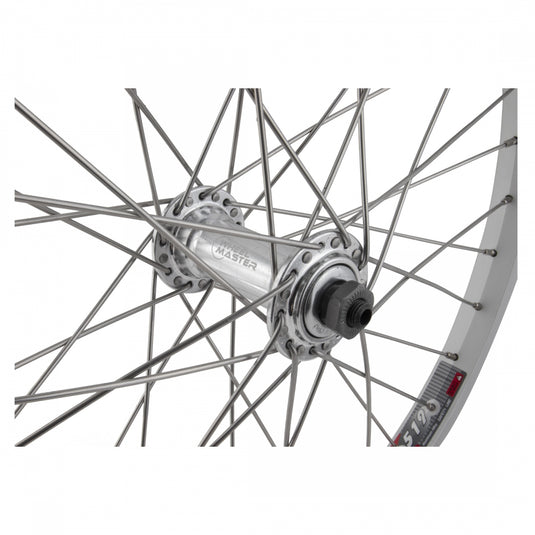 Wheel Master 20in Alloy Recumbent Front QRx100mm 36H Rim Brake Clincher Silver