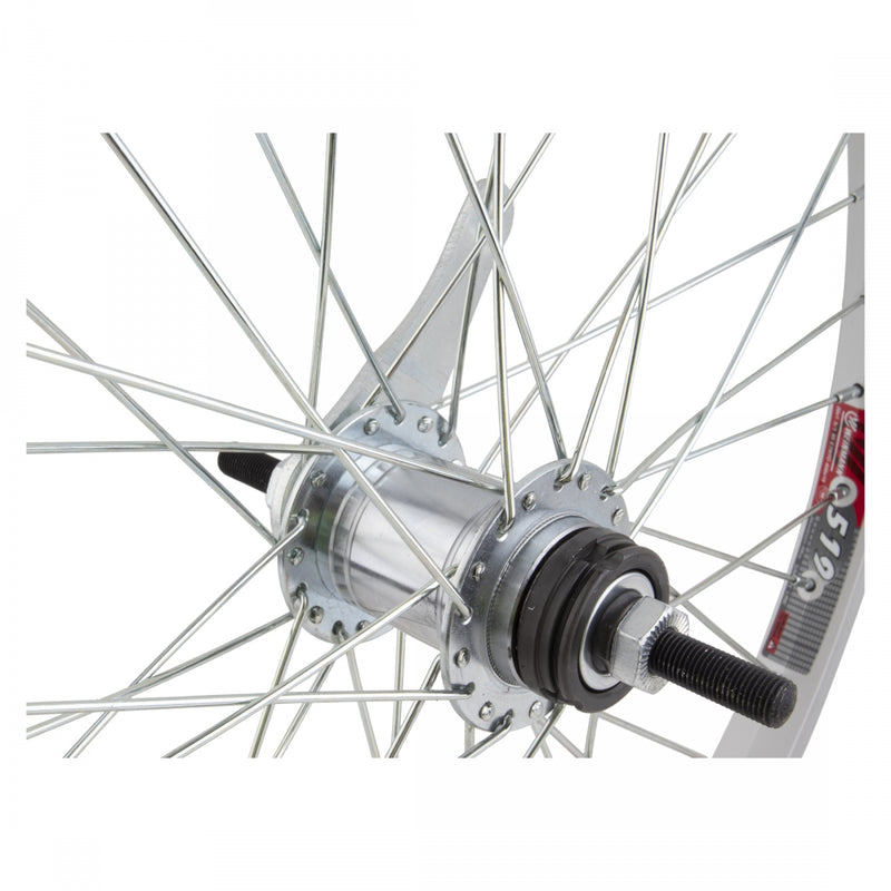 Load image into Gallery viewer, Wheel Master 20in Alloy Rear Wheel B/O 3/8x110mm Coaster Brake Clincher Silver
