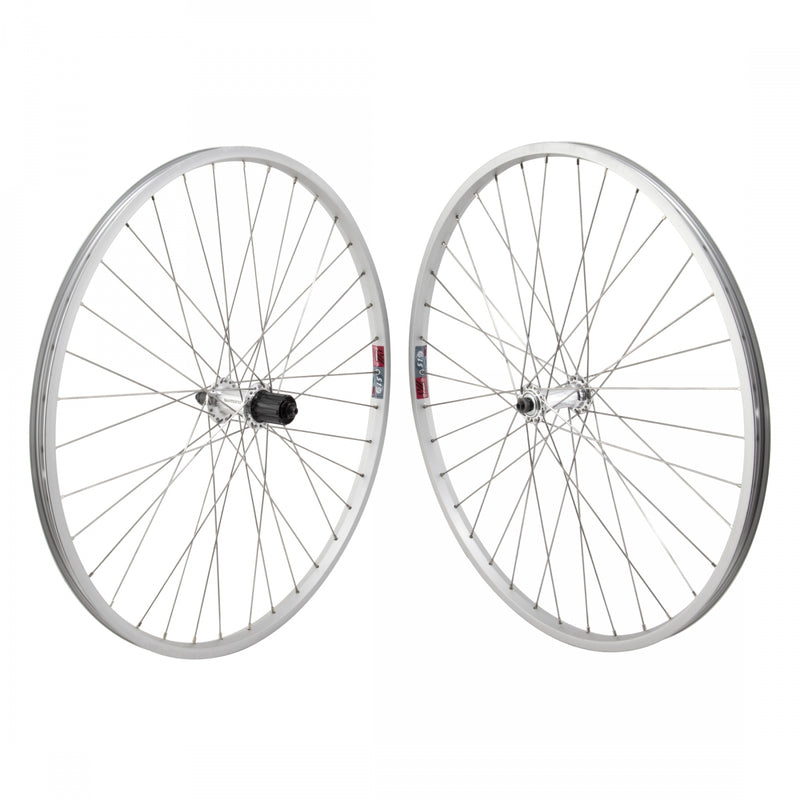 Load image into Gallery viewer, Wheel-Master-26inch-Alloy-Mountain-Single-Wall-Wheel-Set-26-in-Clincher-WHEL0894-Bicycle-Wheelset
