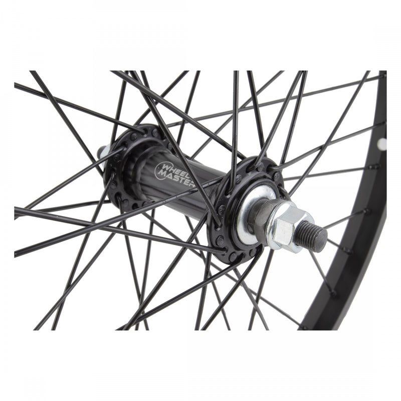 Load image into Gallery viewer, Wheel Master 20in Alloy Front B/O 3/8x100mm BkOps MX-2000 36H Rim Brake Black
