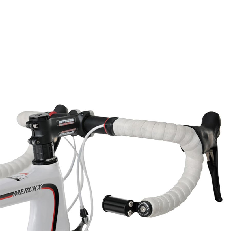 Load image into Gallery viewer, Minoura Bar End Mount Black Lightweight Bicycle Handlebar Cap
