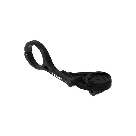 Lezyne Flexi Forward Mount Computer Bike Mount, Clamp 31.8mm, Aluminum, Black