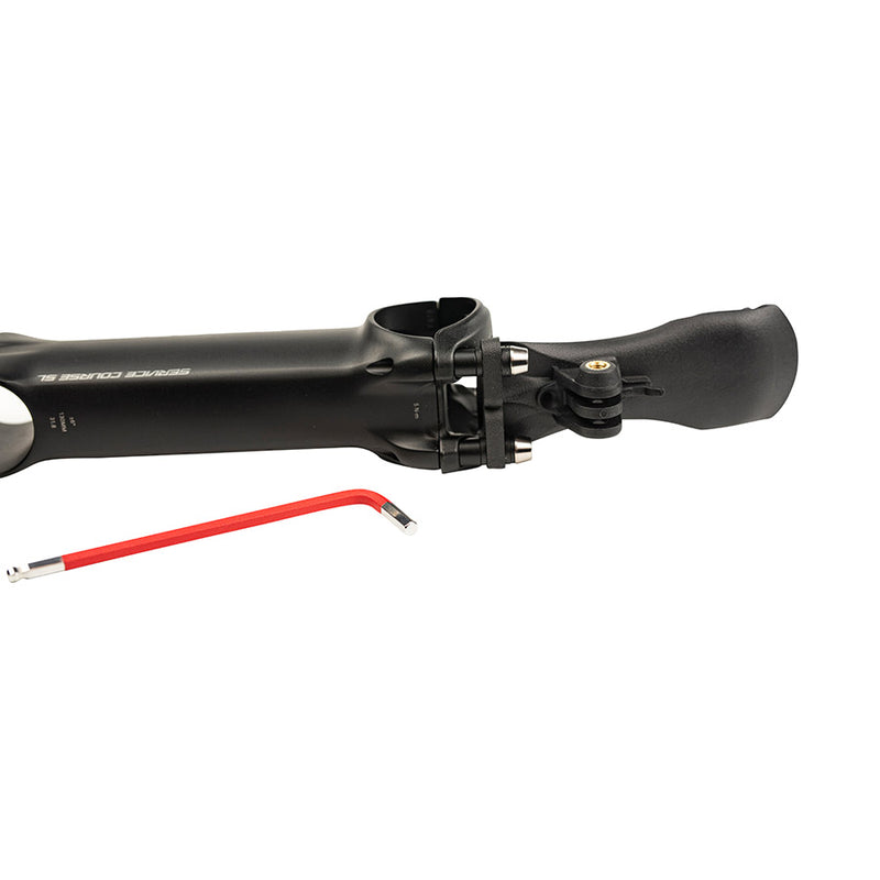 Load image into Gallery viewer, Silca Chisela Ti Computer Bike Mount, Stem mount, Titanium, Black, Wide (23-40mm)
