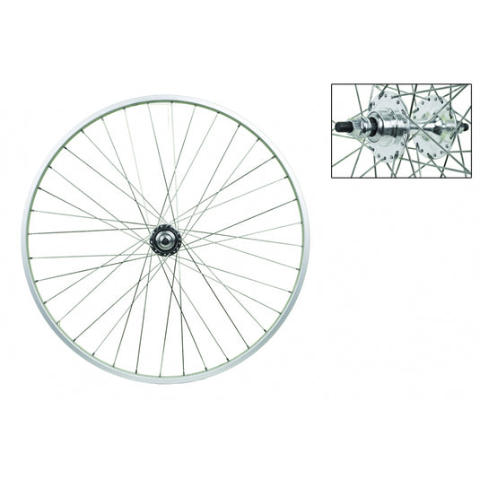 Wheel Master 27in Rear Wheel B/O 10x120mm Fixed Gear Rim Brake Clincher Silver