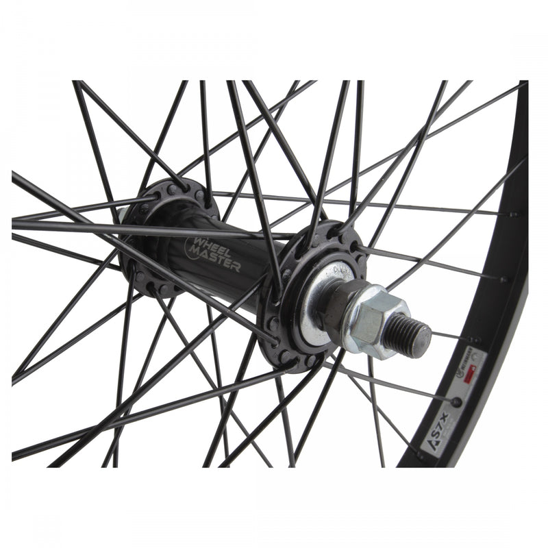 Load image into Gallery viewer, Wheel Master 24in Alloy WEI AS7X Front B/O 3/8x100mm 36H Rim Brake 14G Black
