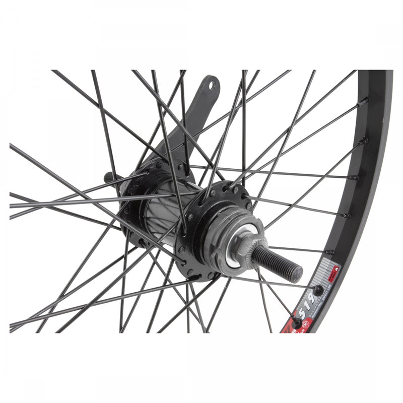 Load image into Gallery viewer, Wheel Master 20in Alloy Rear Wheel B/O 3/8x110mm Coaster Brake Clincher Black
