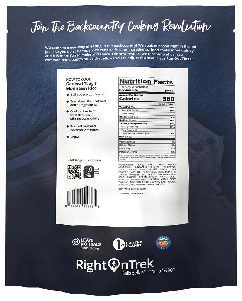Load image into Gallery viewer, Right On Trek General Tsoy's Mountain Rice 2
