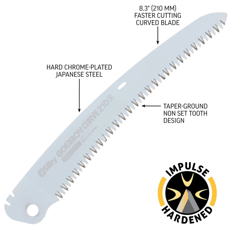 Load image into Gallery viewer, Silky Saw Gomboy Curve Pro 210mm Large T - Professional Grade Pruning Saw for Precision Cutting
