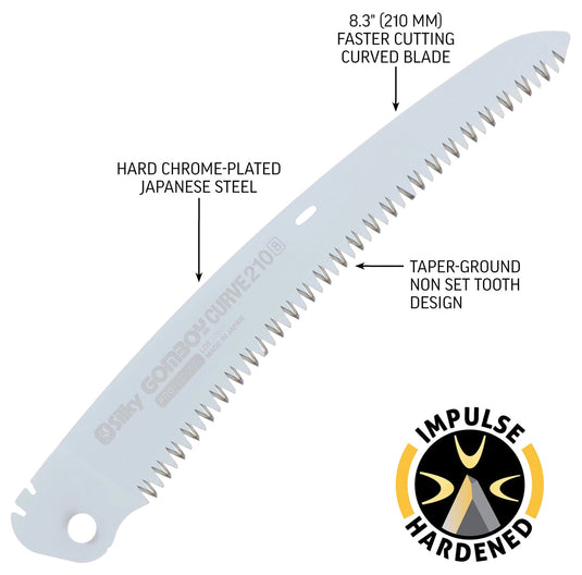 Silky Saw Gomboy Curve Pro 210mm Large T - Professional Grade Pruning Saw for Precision Cutting