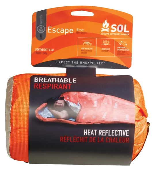 Ultimate Outdoor Shelter: Sol Escape Bivvy with Hood - Orange