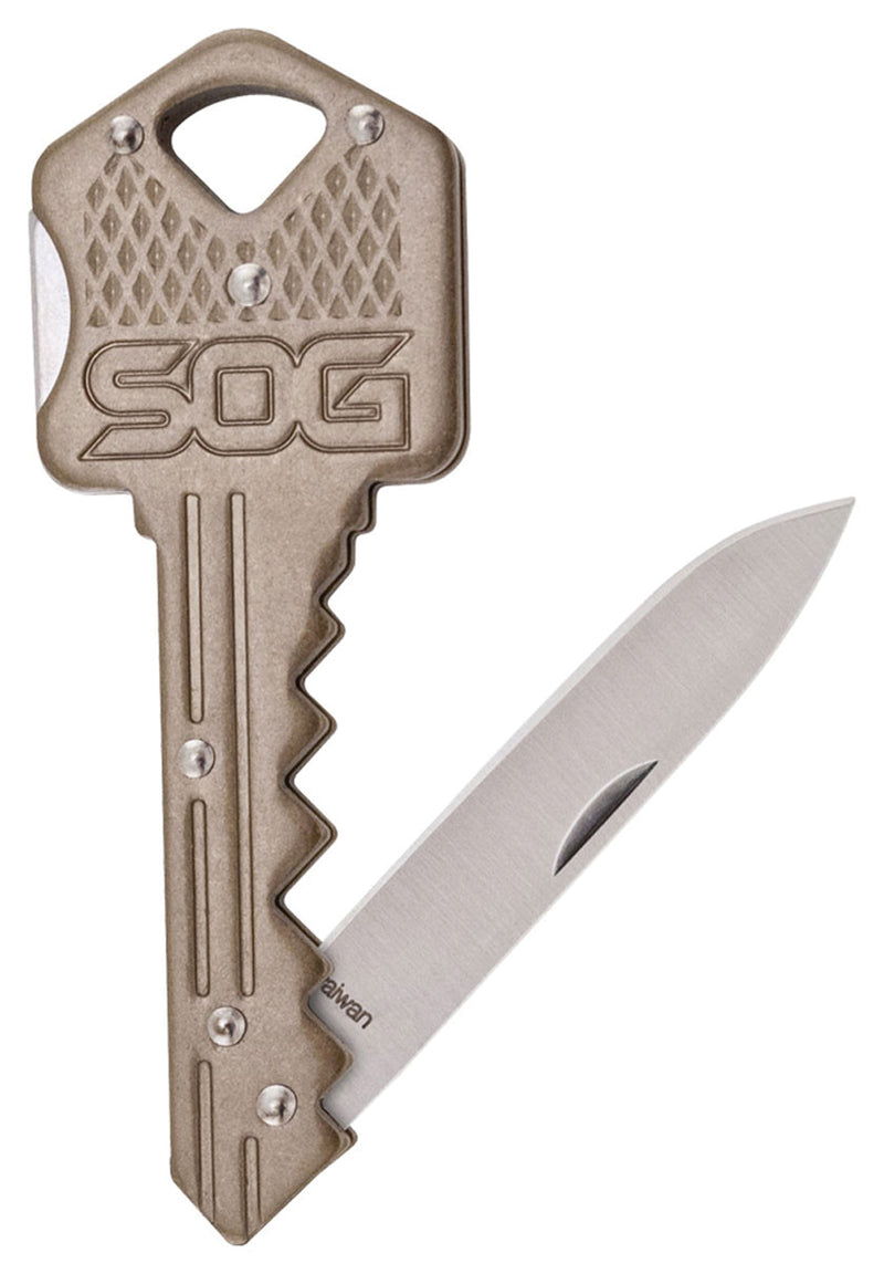 Load image into Gallery viewer, SOG Key Knife Brass - Compact and Stylish EDC Tool
