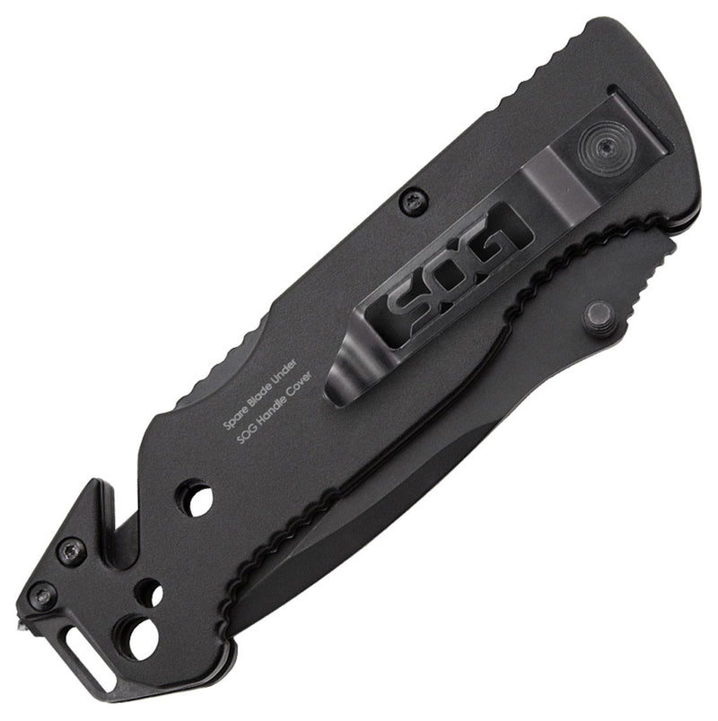 Load image into Gallery viewer, SOG Escape Black - Compact and Reliable Survival Tool
