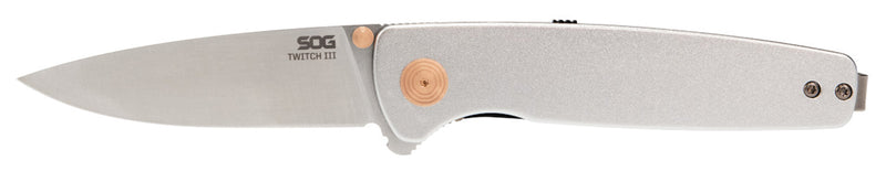 Load image into Gallery viewer, SOG Twitch III Satin Rose - Black: Sleek and Stylish Everyday Carry Knife

