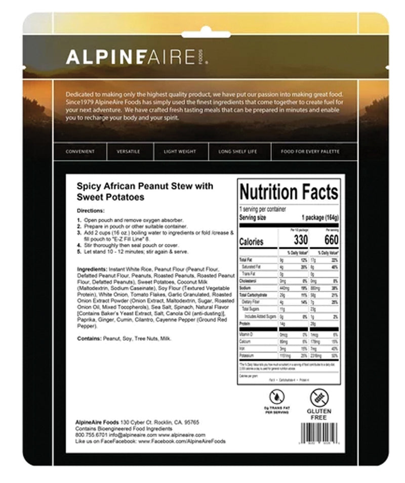 Load image into Gallery viewer, Alpine Aire Spicy African Peanut Stew Mix - A Taste of Africa in Every Bite!
