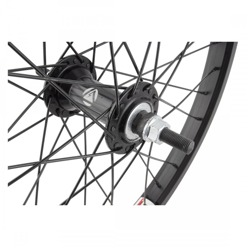 Load image into Gallery viewer, Wheel Master 20in Alloy WEI DM30 Front Wheel B/O 3/8x100mm 36H Rim Brake Black
