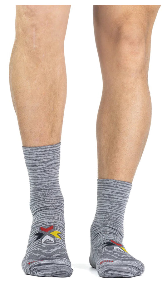 Fox River Canyon Ultra Lightweight Crew Socks - White/Grey, Large