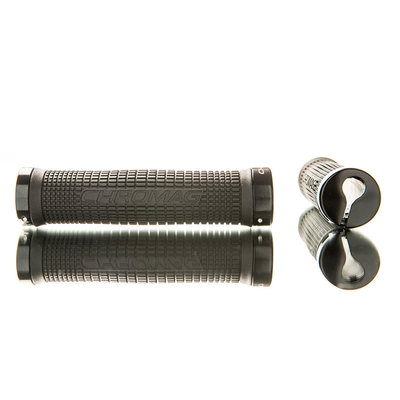 Load image into Gallery viewer, Chromag-Squarewave-Grips-Lock-On-Grip-142mm-Bicycle-Grips

