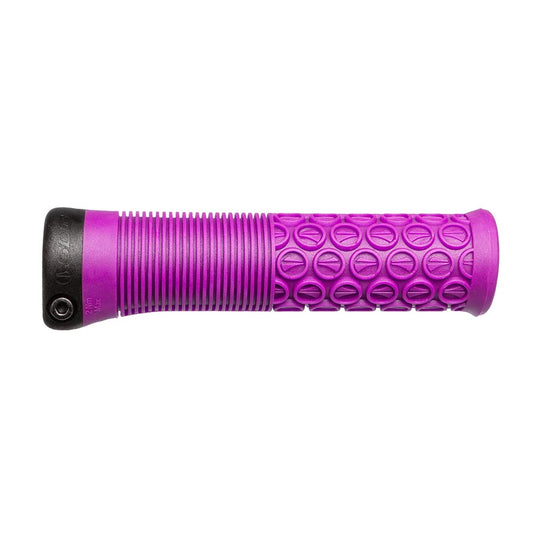 SDG Thrice 33 Lock On Grips - Purple Single Locking Clamp, Dual Density Design