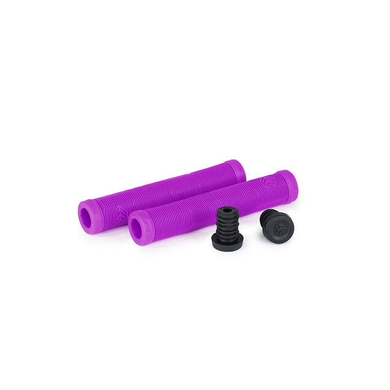 Load image into Gallery viewer, Eclat ODI Pulsar Soft Rubber Flangeless Grips Purple 170mm Length 27mm Diameter
