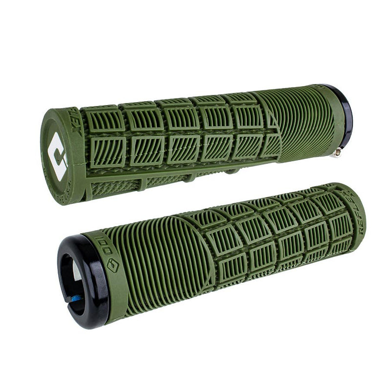 Load image into Gallery viewer, ODI Lock-On MTB, Reflex XL Grip - Army Green/Black
