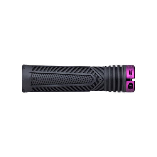 RaceFace Chester Grips - Lock-On, Black/Purple, 31mm