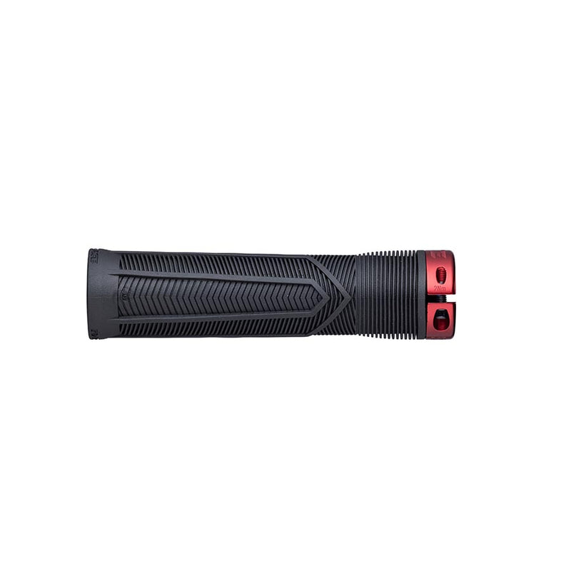 Load image into Gallery viewer, RaceFace Chester Grips - Lock-On, Black/Red, 31mm
