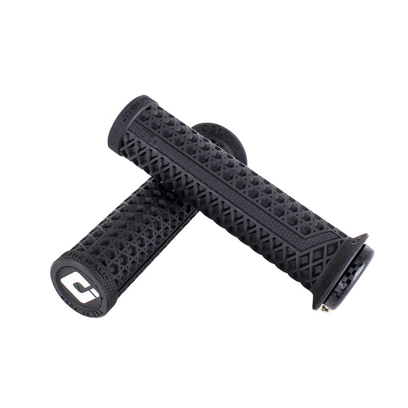 Load image into Gallery viewer, ODI Vans V2.1 MTB LockOn Grips Single Lock On Black w/ Checker Clamp 130mm
