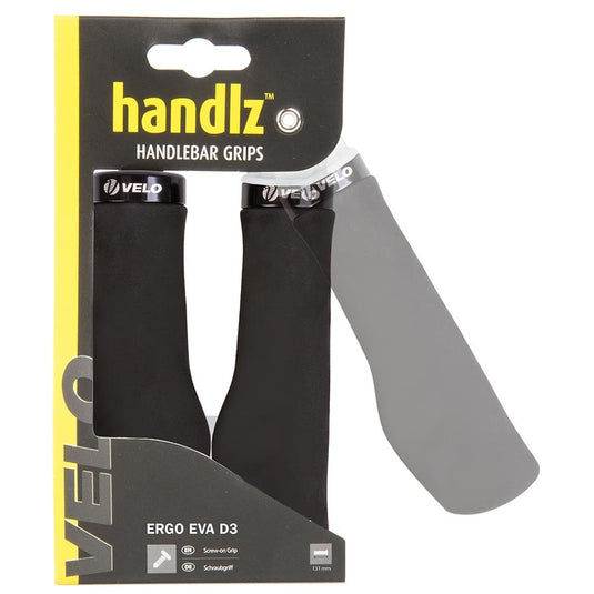 Velo Handlz Ergo EVA D3 Grips, 131mm, Black