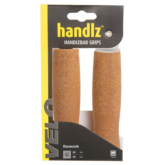 Velo Handlz Duracork Grips 130mm, Brown