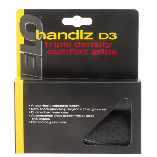 Velo Handlz D3 Ergo Grips 130mm, Black