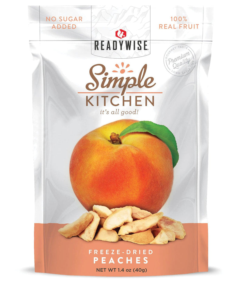 Load image into Gallery viewer, Readywise Simple Kitchen Peaches Snacks - Delicious and Nutritious Fruit Snacks
