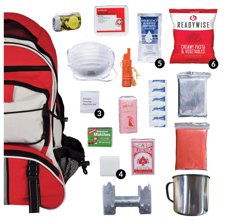 Load image into Gallery viewer, Readywise 5 Day Survival Backpack - Red Emergency &amp; Survival Kit for Ultimate Preparedness

