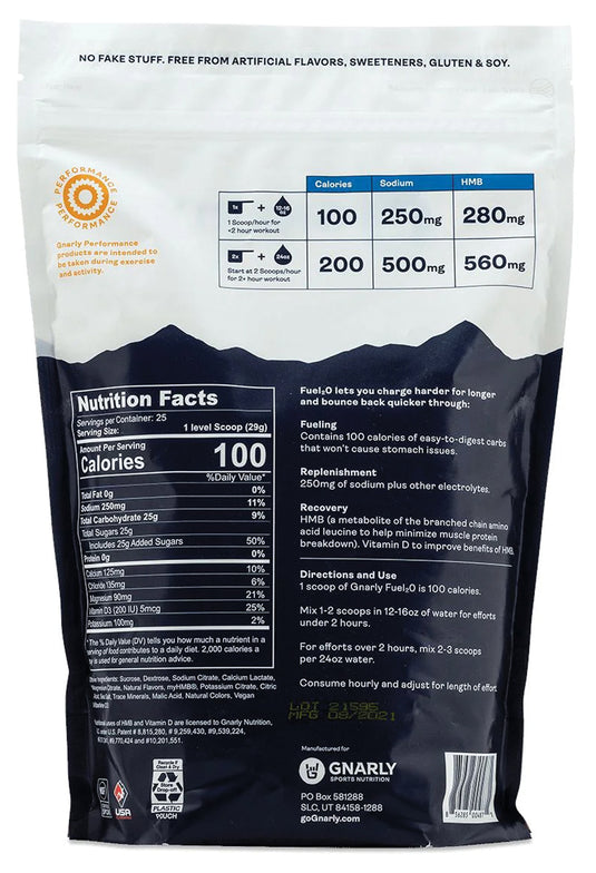 Gnarly Nutrition Gnarly Fuel2o Limeade Hydration Mix - Stay Refreshed and Energized!