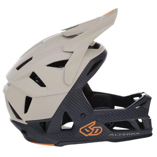 6d carbon helmet bike Helmets ATB-1 SOLID Equipped with an advanced ODS system and the unique ability to be rebuilt after most impacts 6D Alterra Segment MTB Helmet-White/Grey-M/L