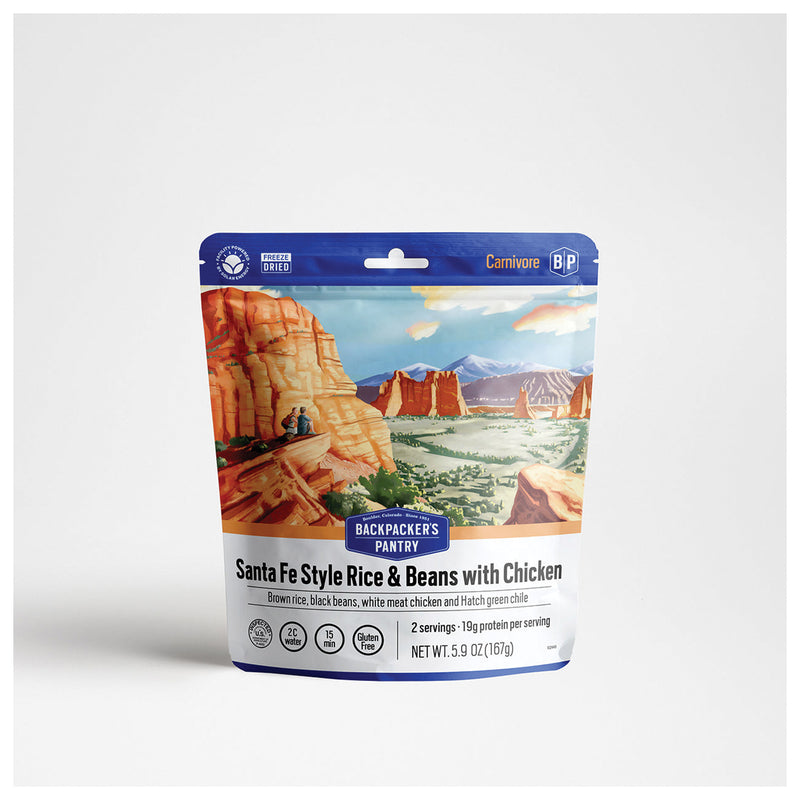 Load image into Gallery viewer, BACKPACKERS-PANTRY-Santa-Fe-Rice-and-Beans-with-Chicken-Nutrition-OF1076
