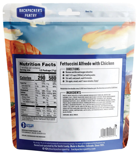 Backpackers Pantry Fettuccini Alfredo W/chicken