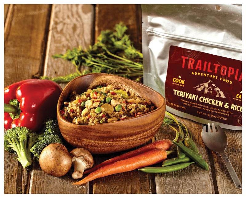 Load image into Gallery viewer, Trailtopia Teriyaki Chicken with Rice: Delicious and Convenient Trail Meal
