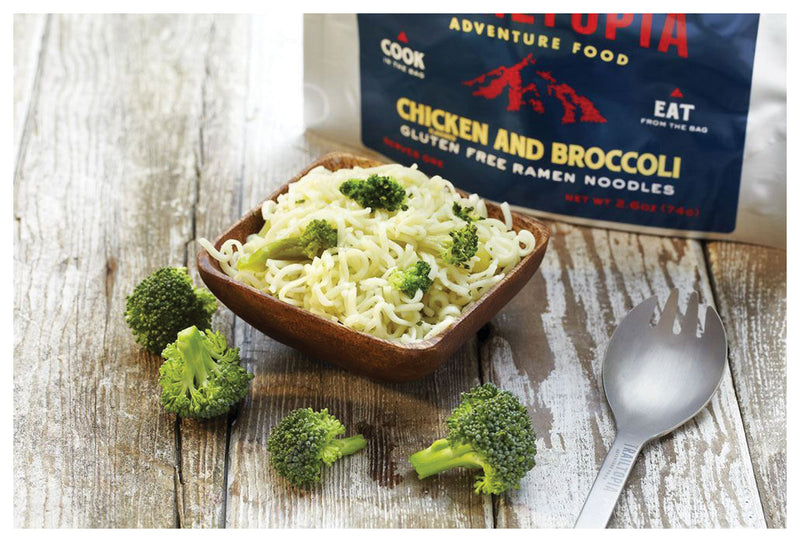 Load image into Gallery viewer, Trailtopia Gluten-Free Chicken and Broccoli Ramen - Convenient and Delicious Trail Meal
