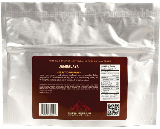 Trailtopia Gluten Free Jambalaya: Delicious and Convenient Trail Meal
